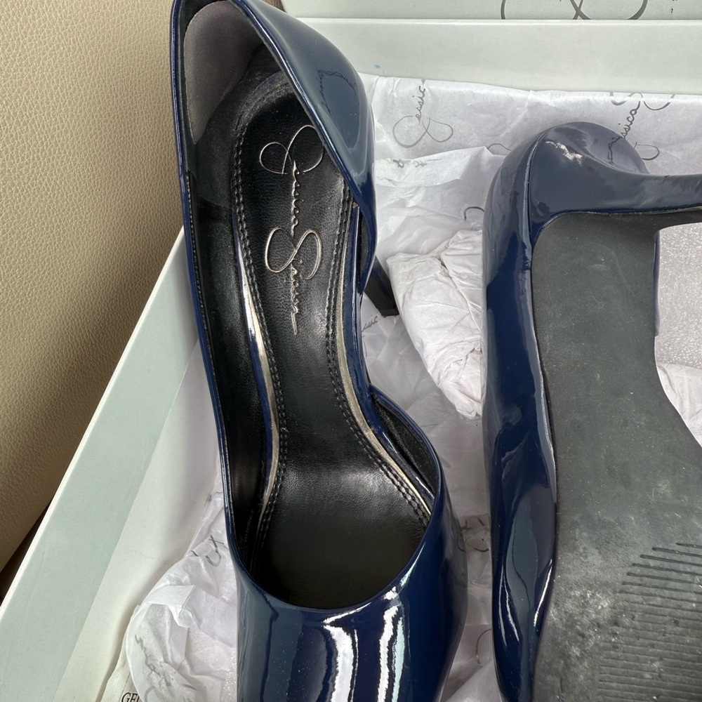 Jessica Simpson Blue Heels